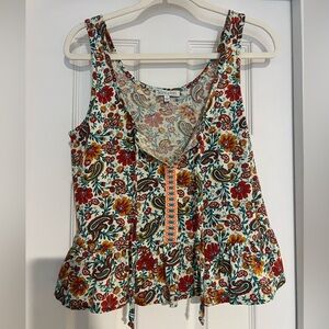 Patrons of Peace Multicolor Floral Blouse